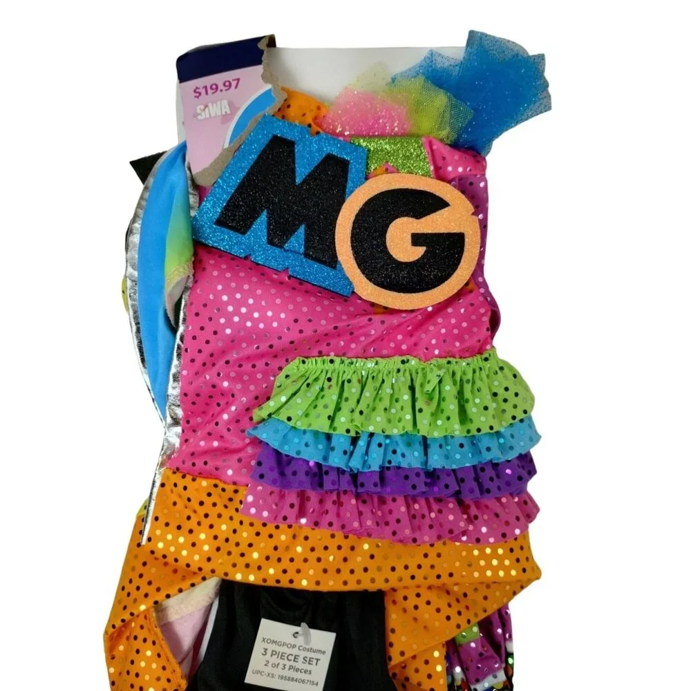 Girls XS (4/5) Jojo Siwa XOMG Pop Halloween Costume Dress and Jacket